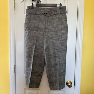 Zara Gray Ankle Cropped Pants